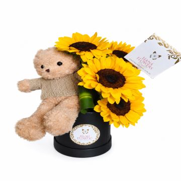 Oso con girasoles  (NV-9)