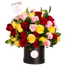 Box grande con rosas de colores (OV-9) - #1